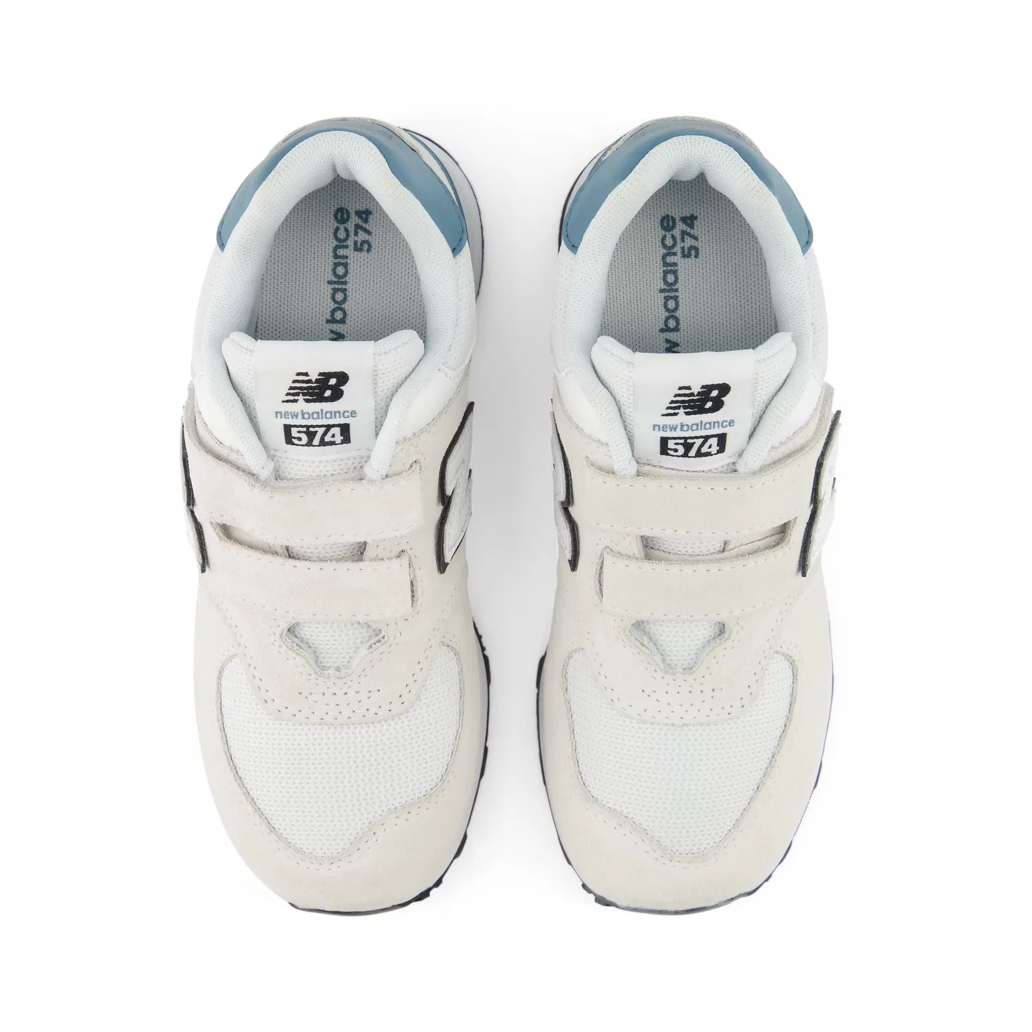Кроссовки '574 Hook & Loop' New Balance, White/Off White — фото 4