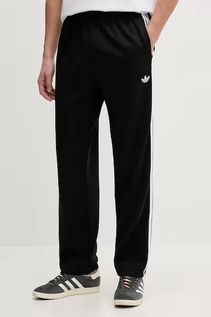 Спортивные штаны из полиэстера и хлопка Adidas Originals, черный
