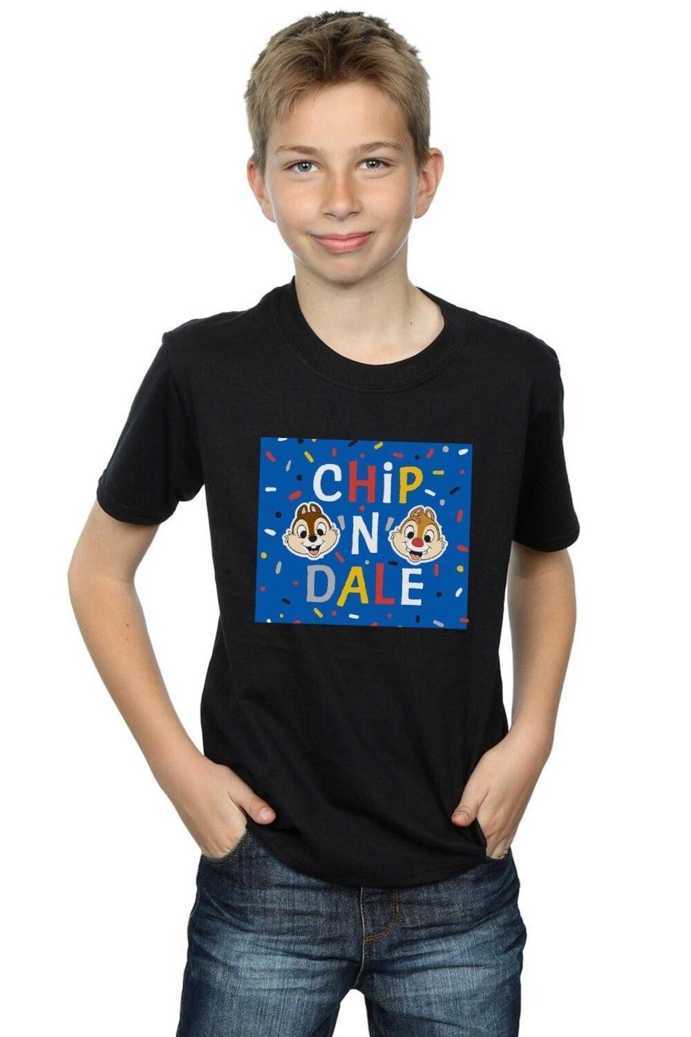 

Синяя футболка в рамке Chip N Dale Disney, черный