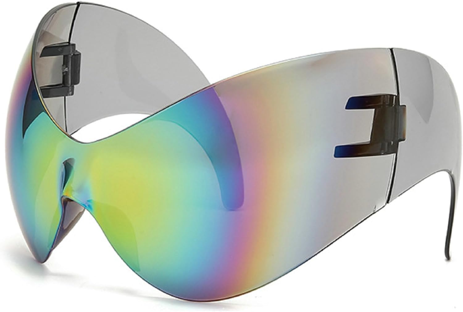 

Крупные спортивные солнцезащитные очки в стиле Y2K для женщин, 2000-е, обтекаемые, мужские, люксовые тренды 2024, панк-солнцезащитные очки для мужчин mincl, Multicolor&mirror