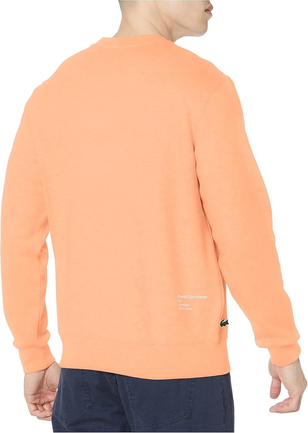 Мужская толстовка Lacoste Classic Fit с длинным рукавом из французского трикотажа, Ledge — фото 2