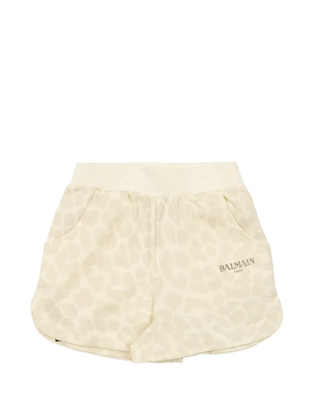 Шорты с логотипом Balmain Kids, бежевый
