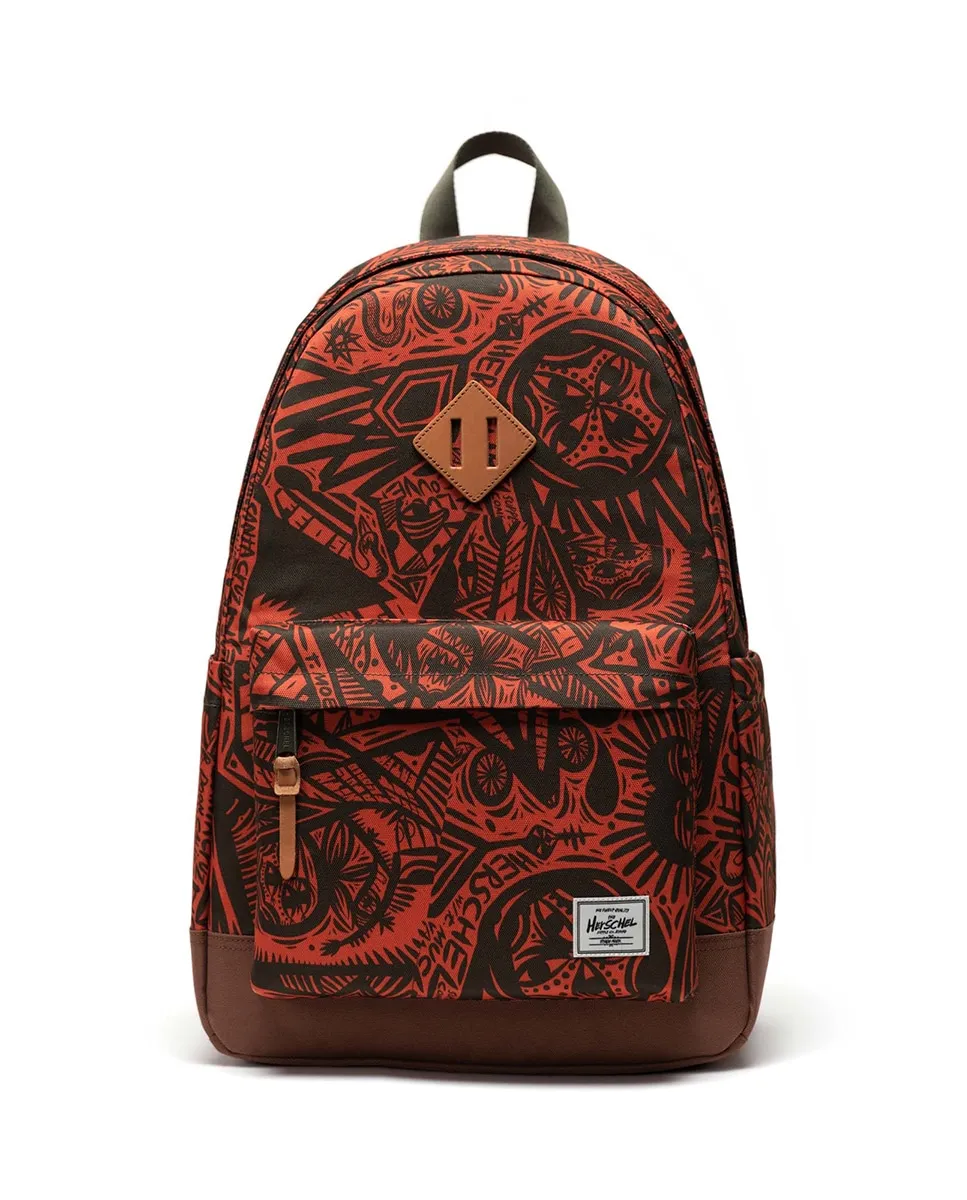 

Экологичный унисекс рюкзак с принтом 24 л с отделением для ноутбука Herschel, коричневый