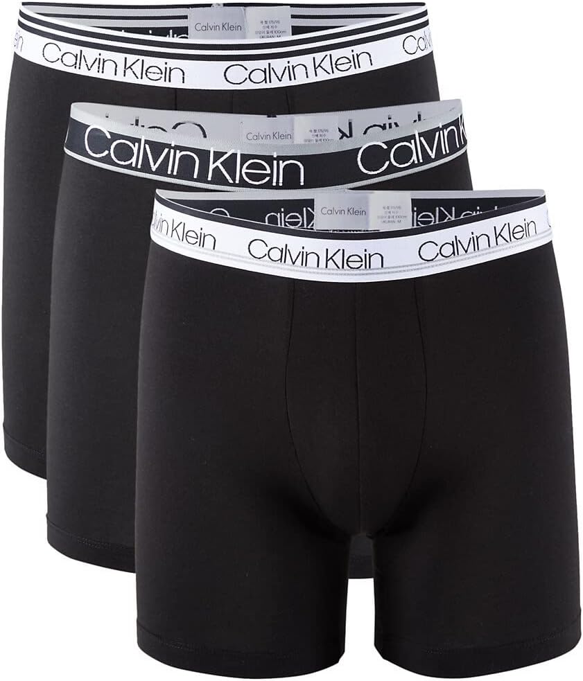 

Мужские боксеры-трусы Calvin Klein из хлопка с эластичным поясом, 3 шт., Black(Np2313-001)/White
