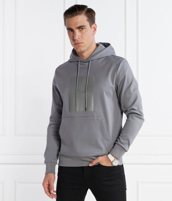 Свитер грязный зеркало Regular fit Boss Green, серый — фото 3