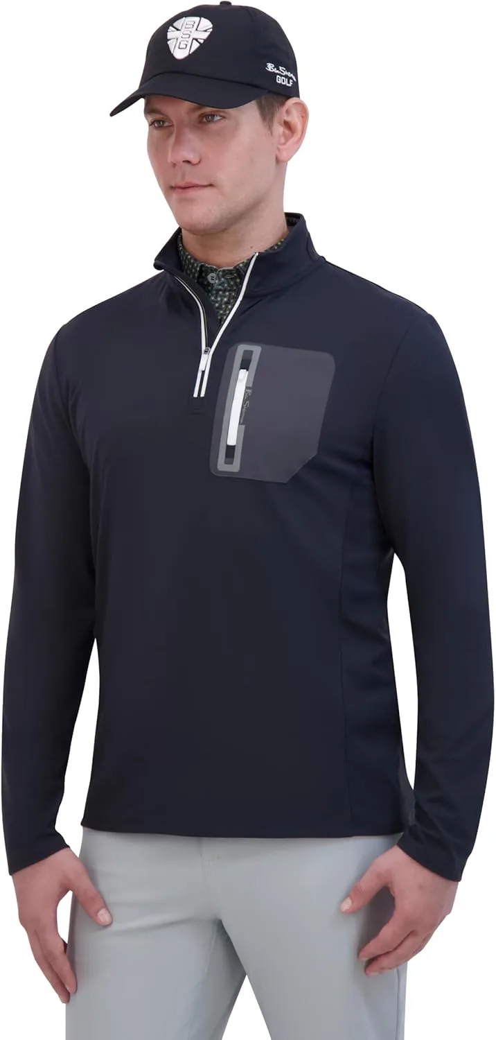 

Ben Sherman мужской свитер с молнией на четверть — легкий, повседневный