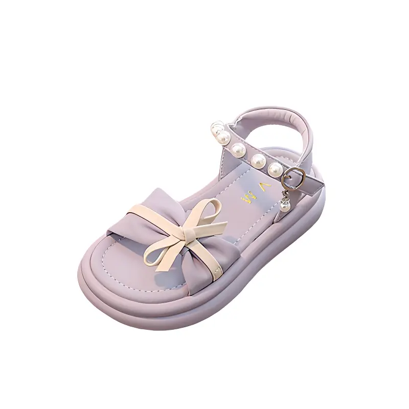 

Сандалии для девочек, нескользящие, износостойкие, дышащие, средней высоты, детские Neon, фиолетовый