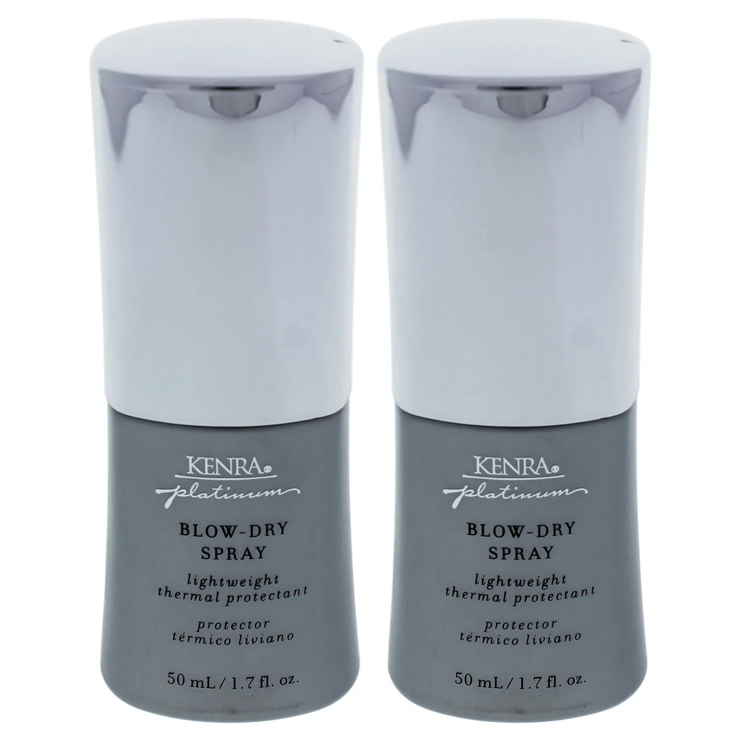 Спрей для укладки волос Platinum Blow Dry Spray от Kenra, подходит для мужчин и женщин - 1,7 унции (50 мл) - упаковка из 2 штук, Clear — фото 2