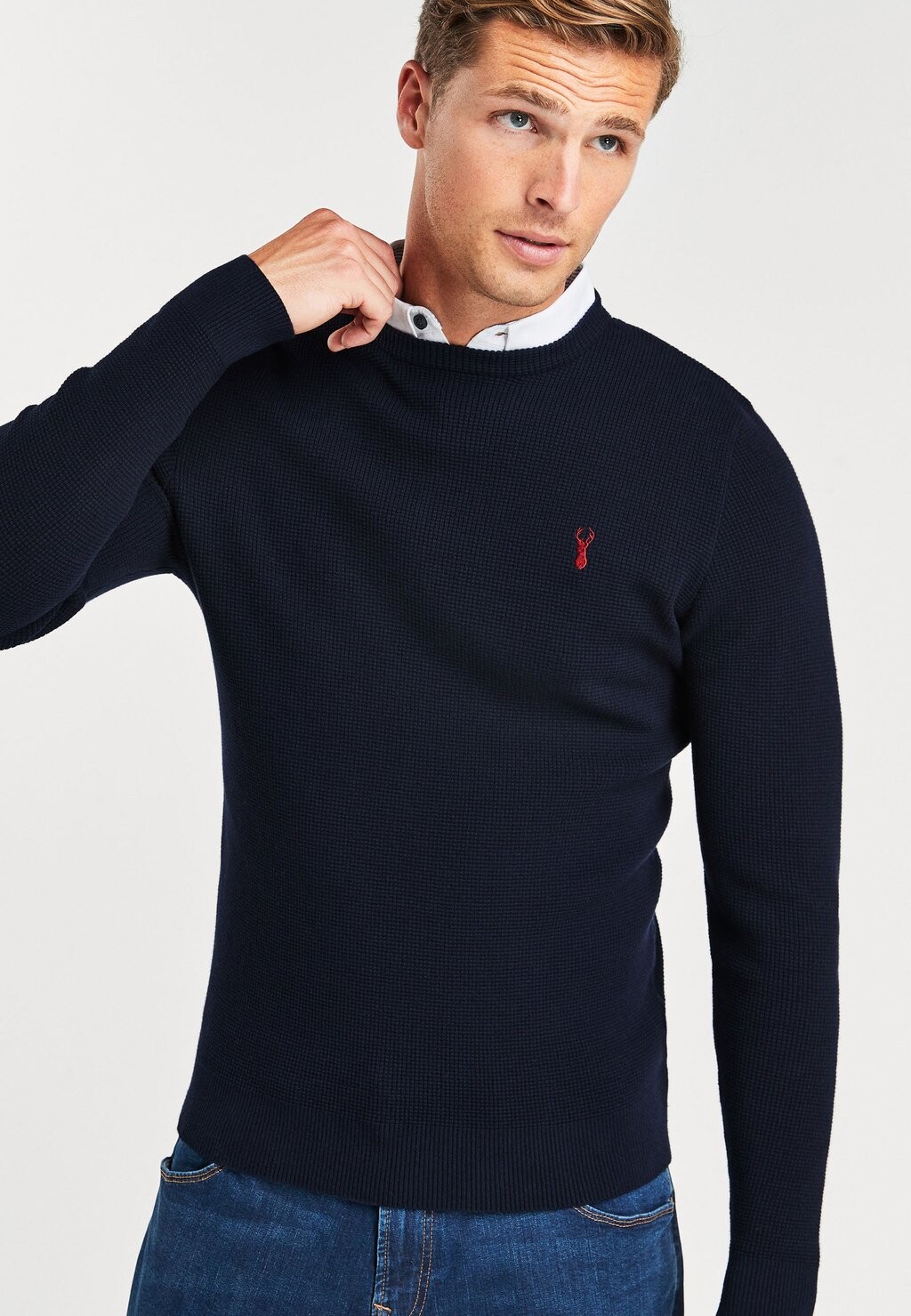 

Свитер Next OXFORD MOCK, цвет Dark Blue, Черный, Свитер Next OXFORD MOCK, цвет Dark Blue