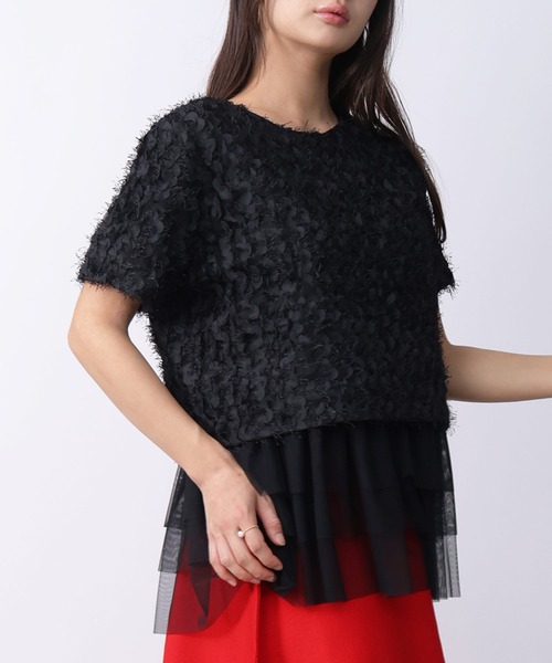 

Футболка двусторонняя, из пера, с принтом PICCIN спереди и сзади, черная