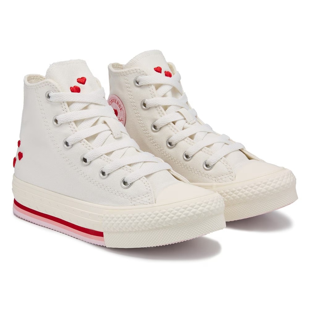 

Детские кеды на высокой подошве Chuck Taylor All Star Lift от Converse для маленьких детей, valentine/white/red