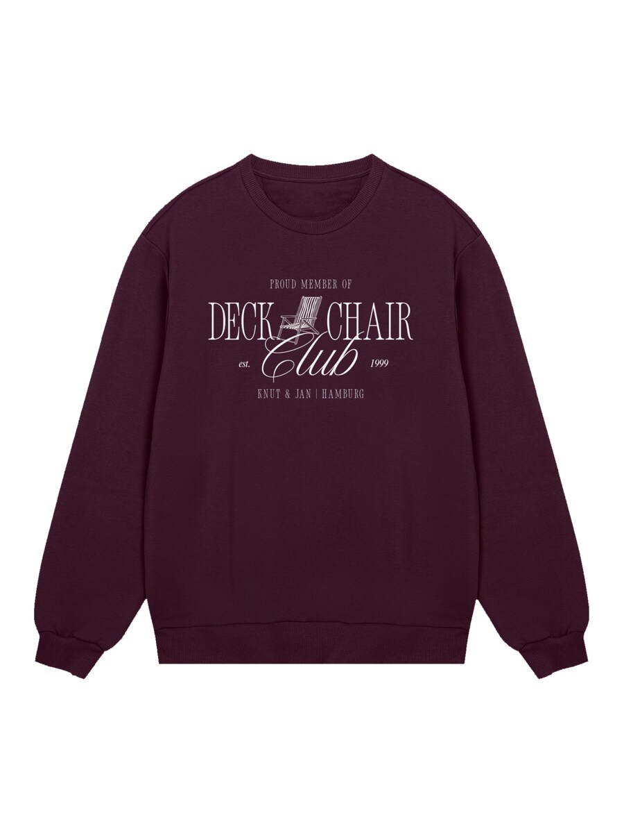 

Толстовка F4NT4STIC Deck Chair Club Knut und Jan, Wine Red