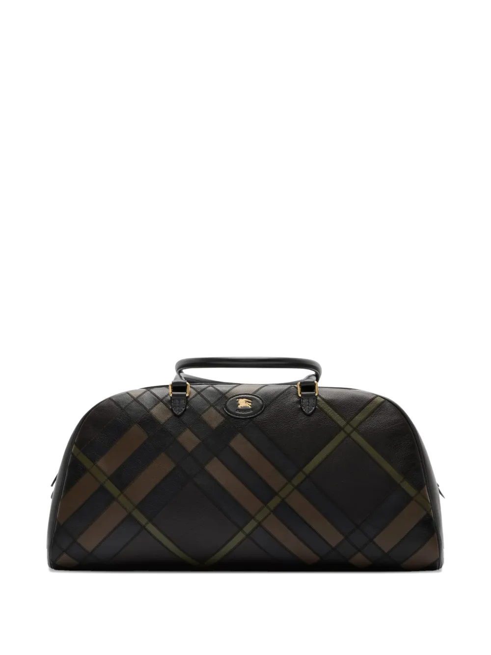 

Клетчатая дорожная сумка BURBERRY, черный