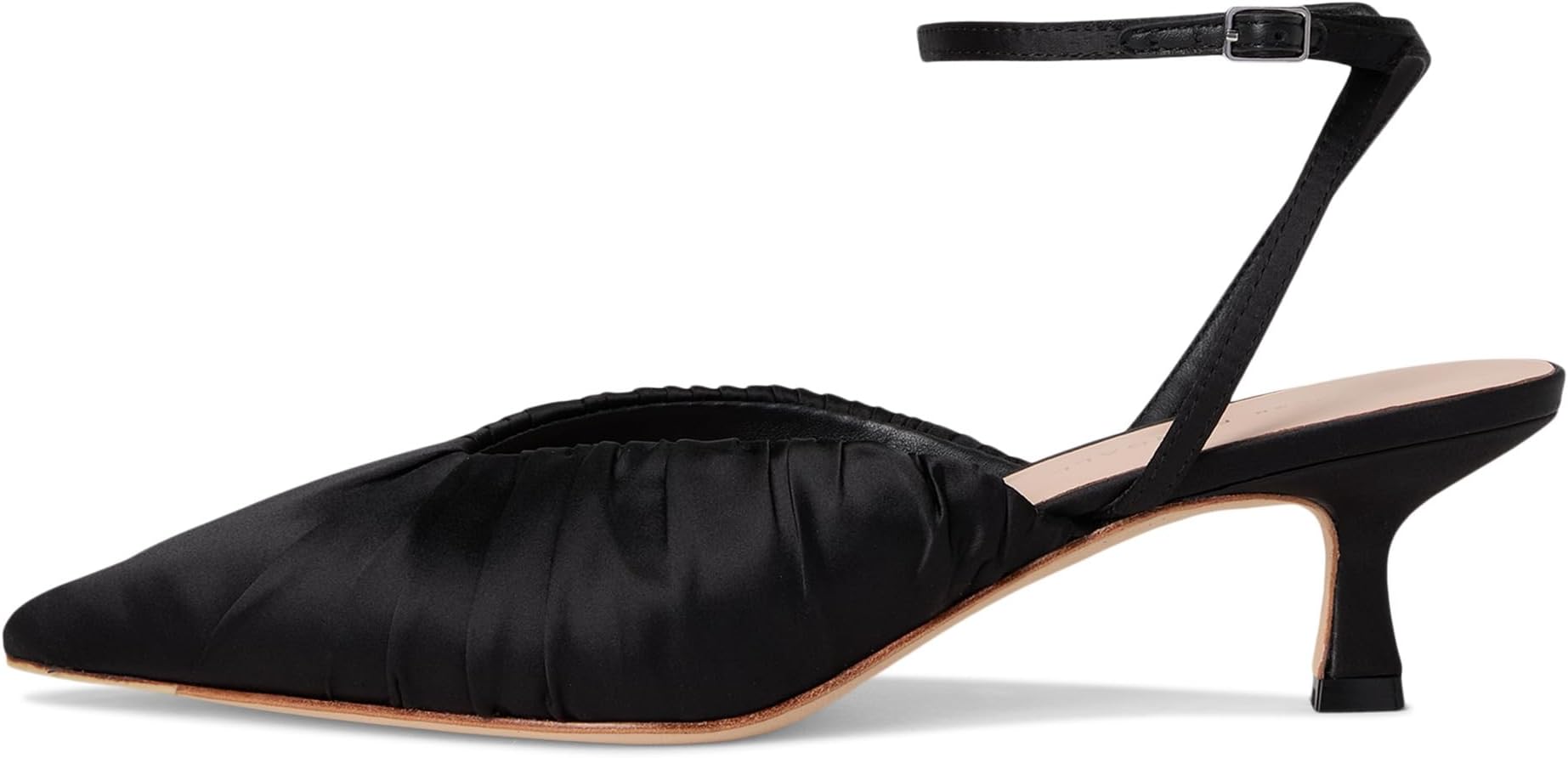 Туфли Loeffler Randall Rio Smocked Kitten Heel, черный — фото 4