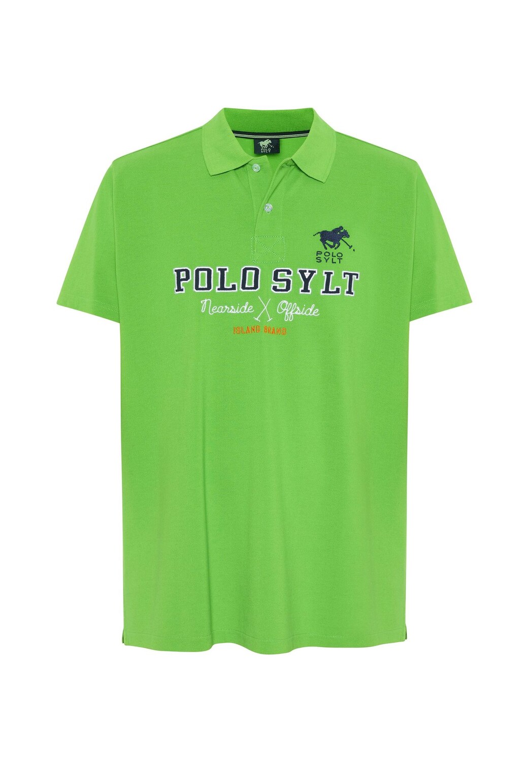 

Поло с логотипом и вышивкой POLO SYLT, цвет 16-6340 Classic Green