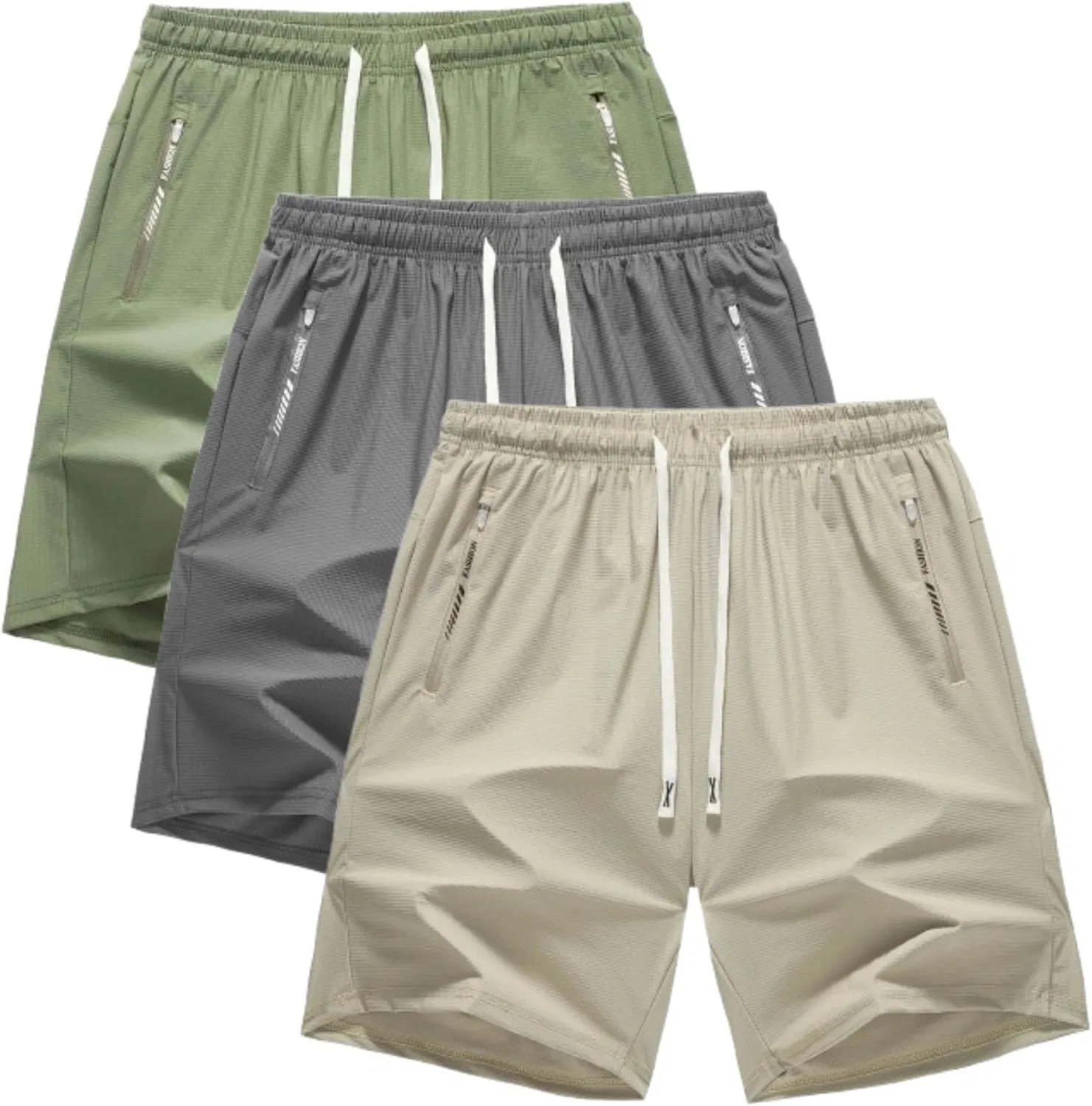 Шорты для женщин Iced Active Shorts 2 шт, Ice Silk, A21 3pcgreen+grey+khaki