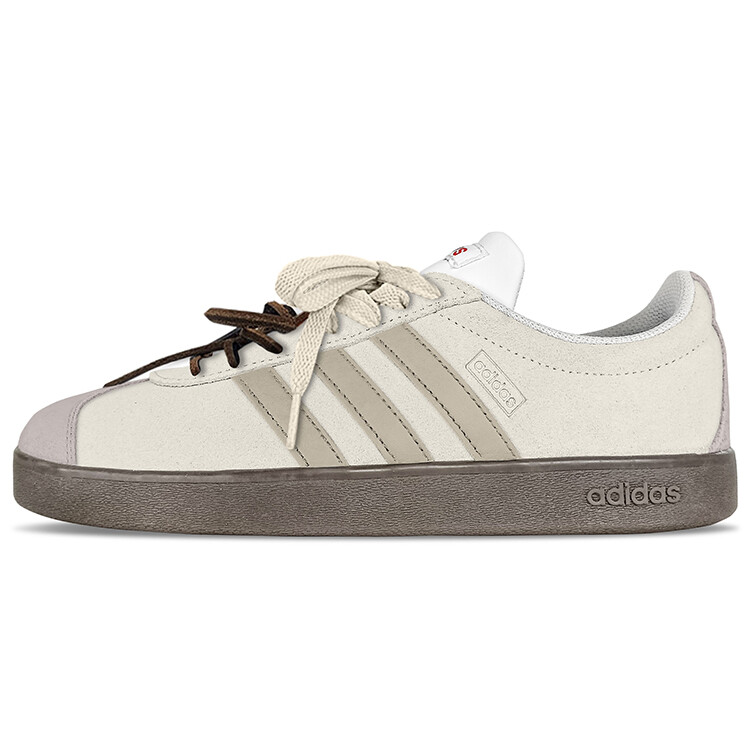 

Кроссовки adidas neo Vl Court Classic Skateboarding Shoes Unisex Low-top Gray, цвет Off White