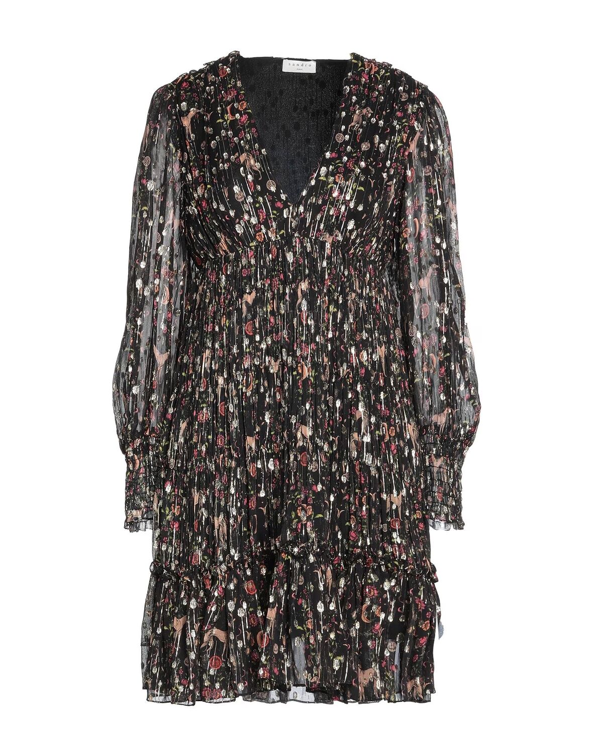 

Мини-платье Sandro, черный