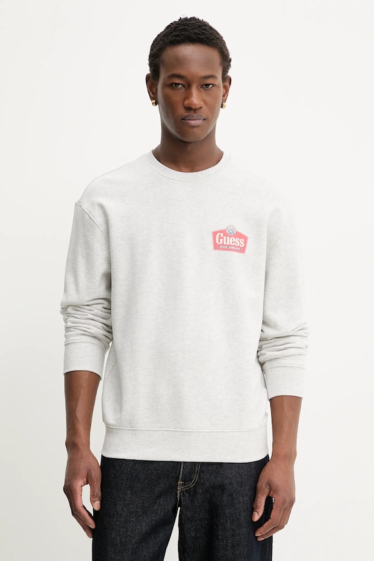 

Хлопковая толстовка Guess Jeans, серый