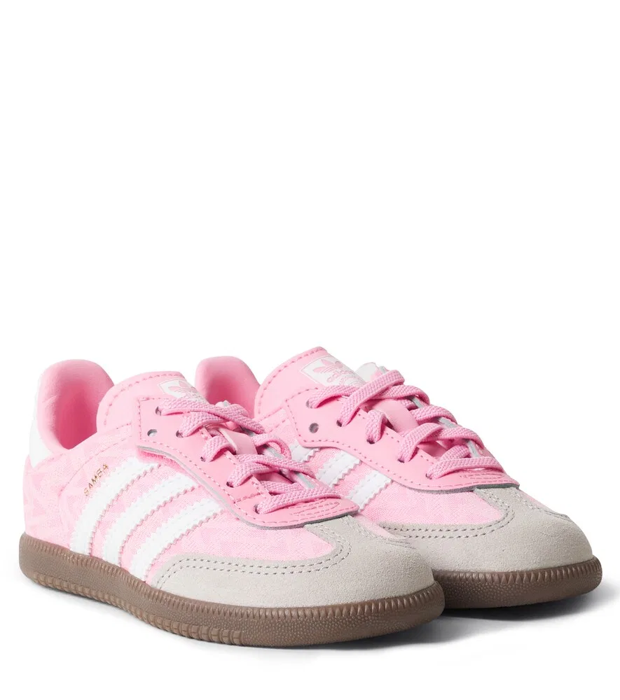 Кожаные кроссовки Samba OG Adidas Originals Kids, розовый
