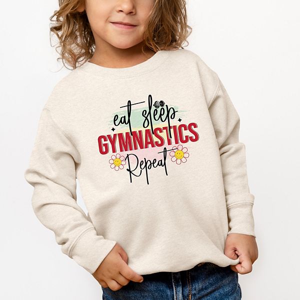 Толстовка Eat sleep gymnastics repeat для малышей The Juniper Shop, Lavender — фото 2