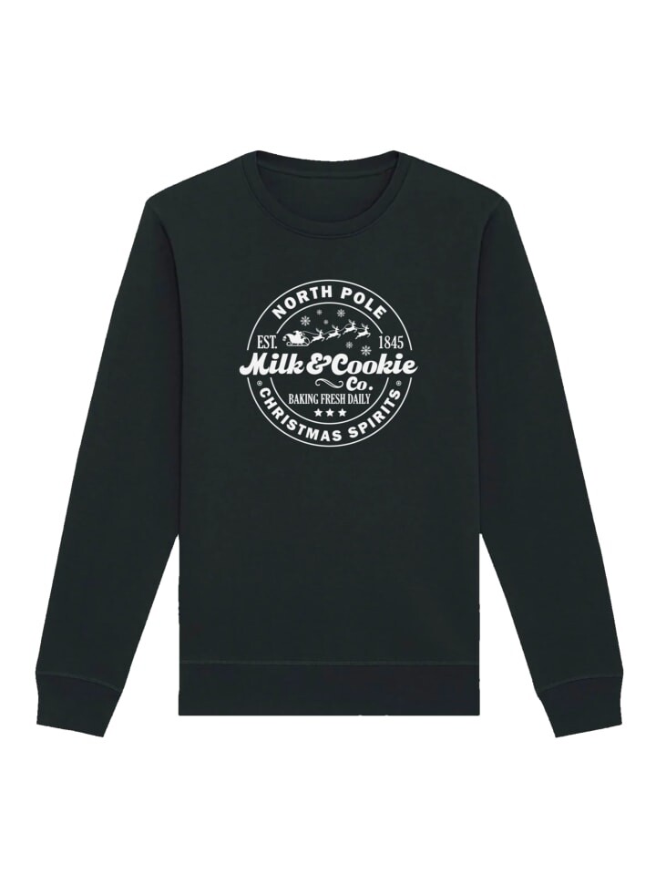 

Толстовка F4NT4STIC Sweatshirt Weihnachten Milk and Cookie Bakery Retro, черный