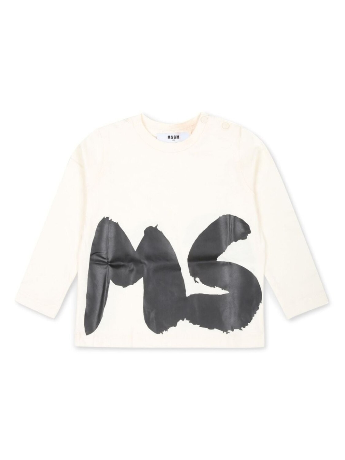 

Детская футболка с длинными рукавами и логотипом MSGM Msgm Kids, серый