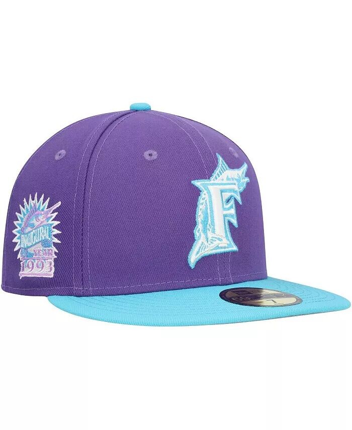 

Мужская фиолетовая приталенная шляпа Florida Marlins Vice 59FIFTY New Era