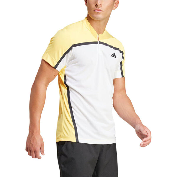 Рубашка поло теннис heat.rdy pro freelift henley polo shirt asia sizing Adidas, белый — фото 4