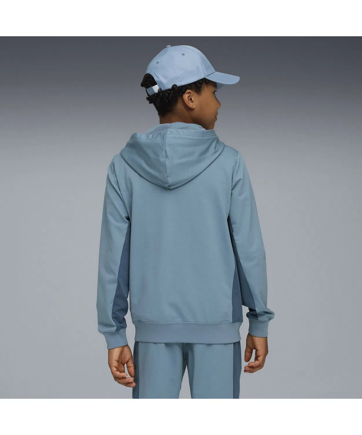 Худи детское PUMA Active Sports Graphic флис на молнии, чёрный — фото 2