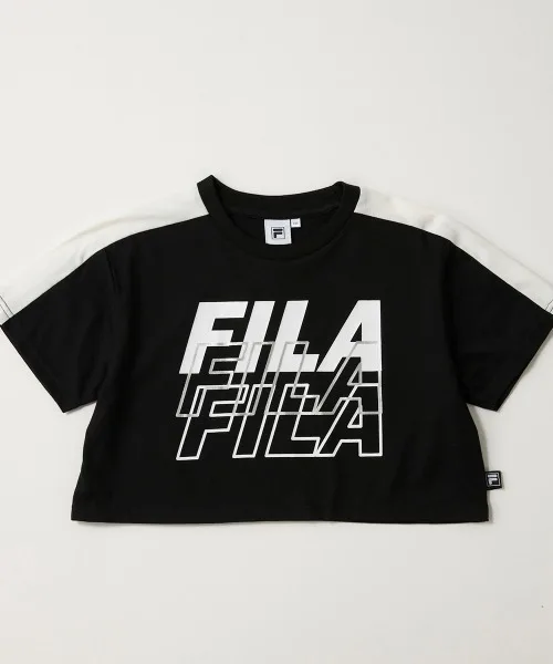 Детская футболка FILA с логотипом чёрная