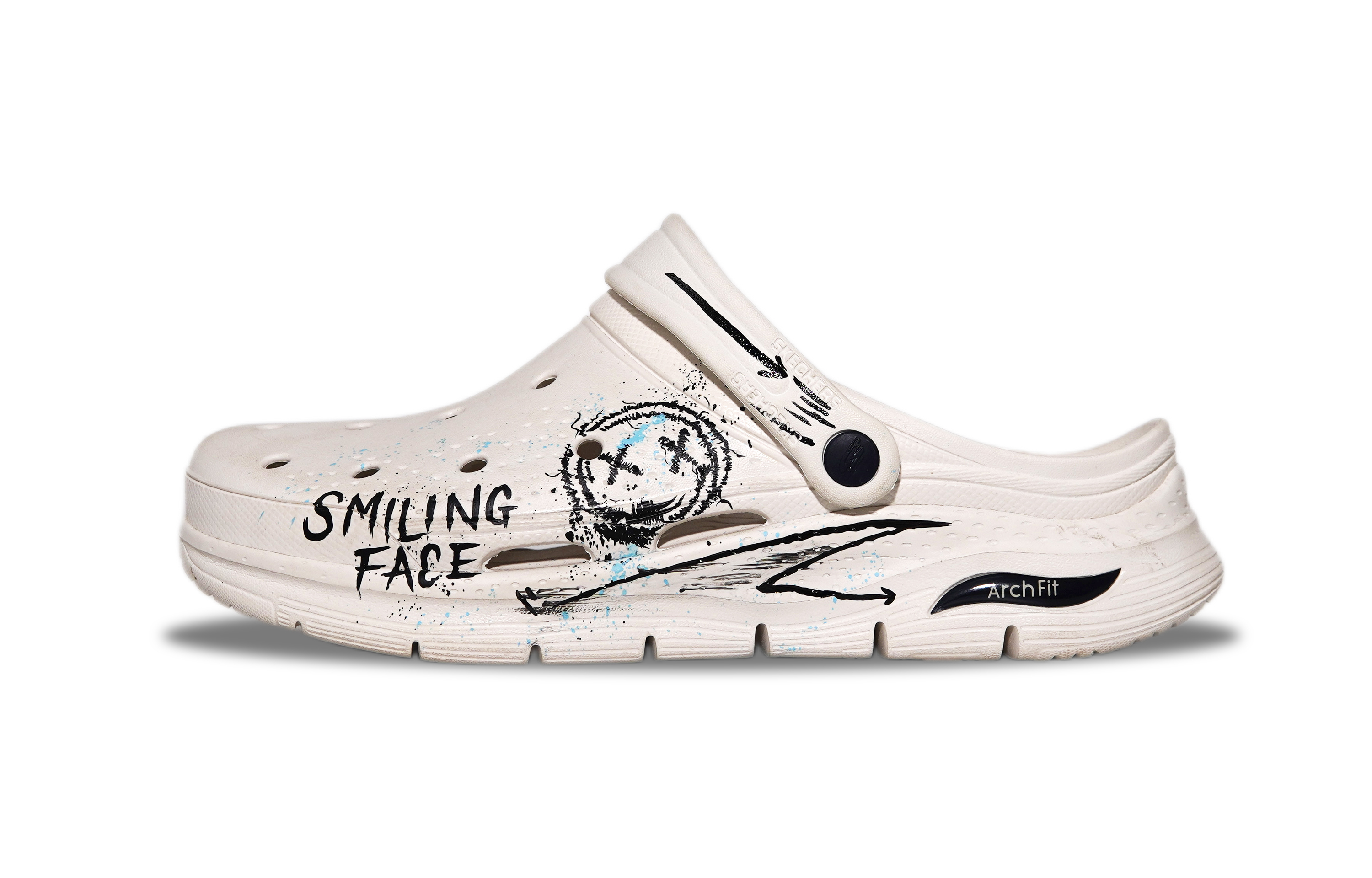 

Skechers Мужские белые сабо ArchFit