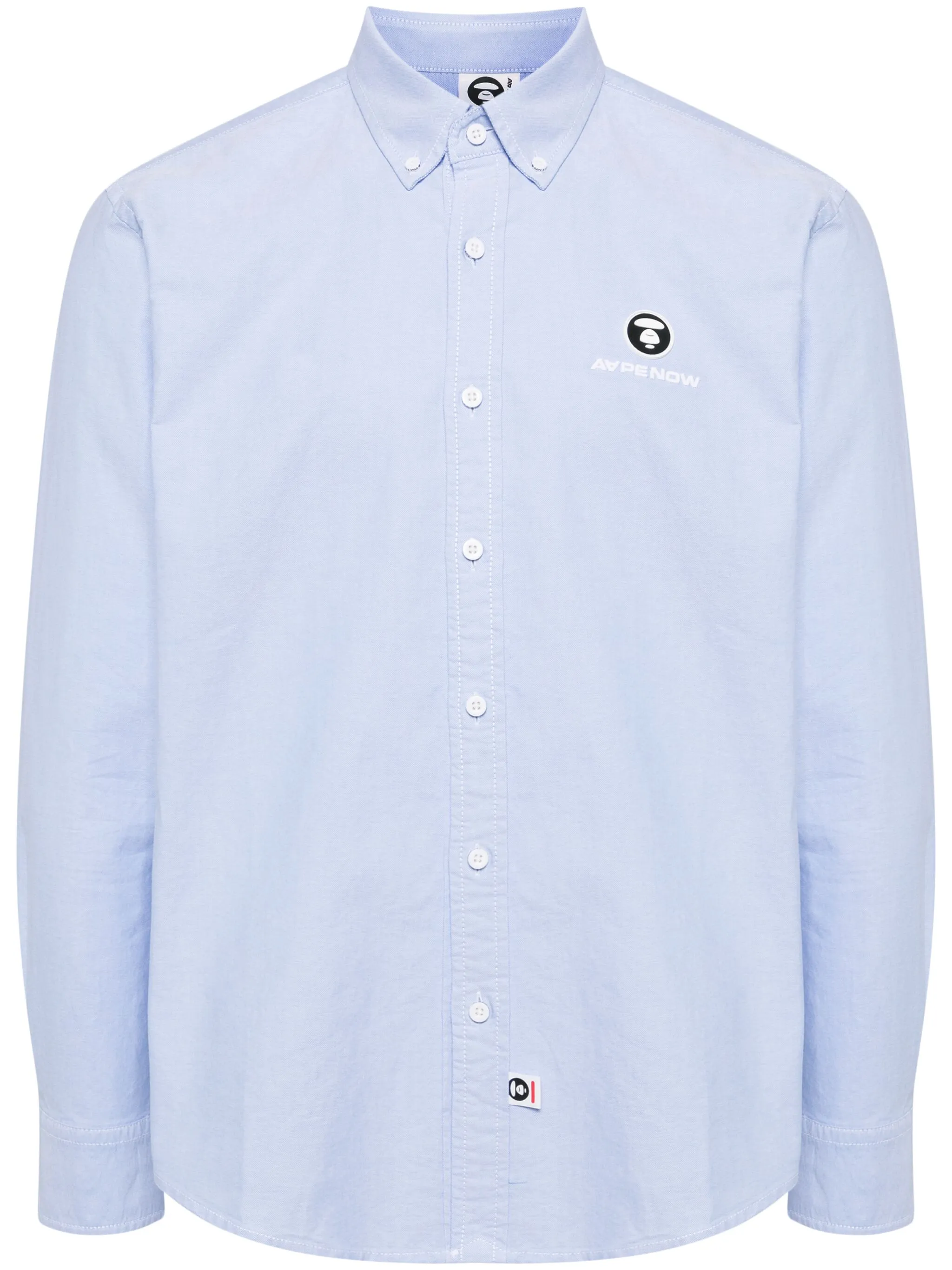 

Рубашка с длинными рукавами и нашивкой-логотипом Aape By A Bathing Ape, синий