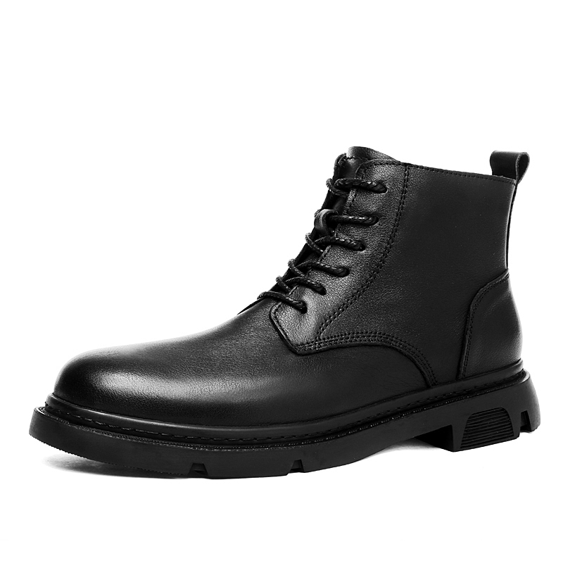 

DILIKAN Короткие мартинсы мужские черные с крокодиловым принтом, цвет Black Crocodile Pattern