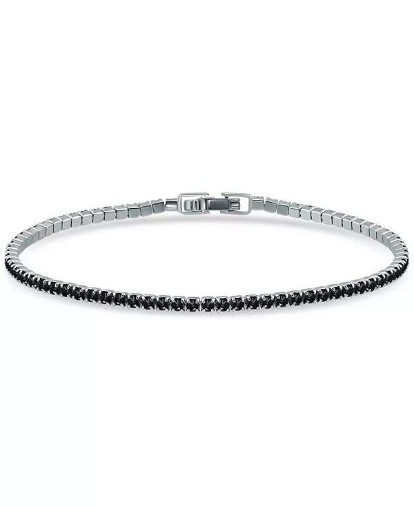 

Теннисный браслет с кубическим цирконием из стерлингового серебра, созданный для Macy's Giani Bernini, black