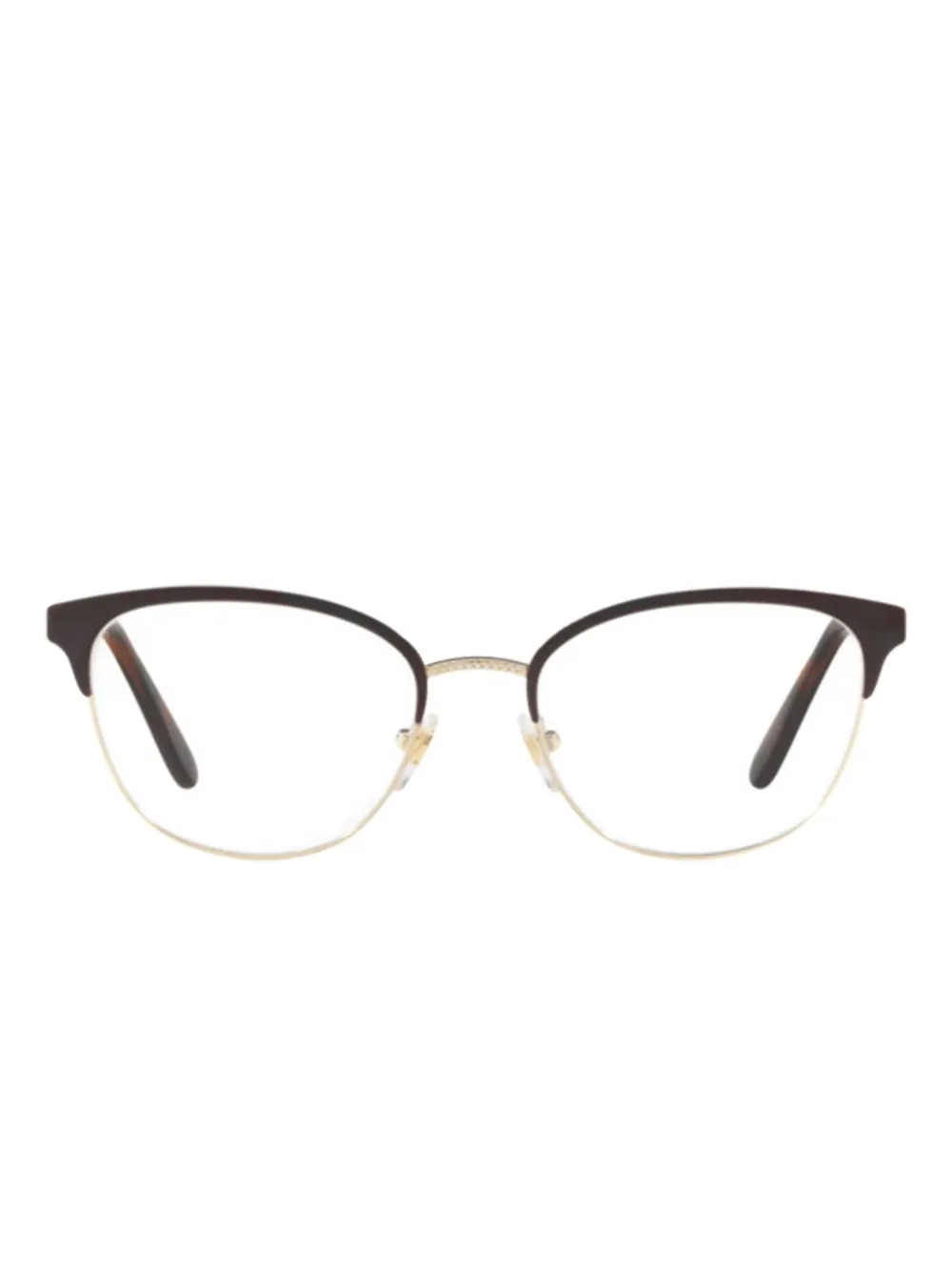 

Очки с контрастной линией бровей Vogue, коричневый