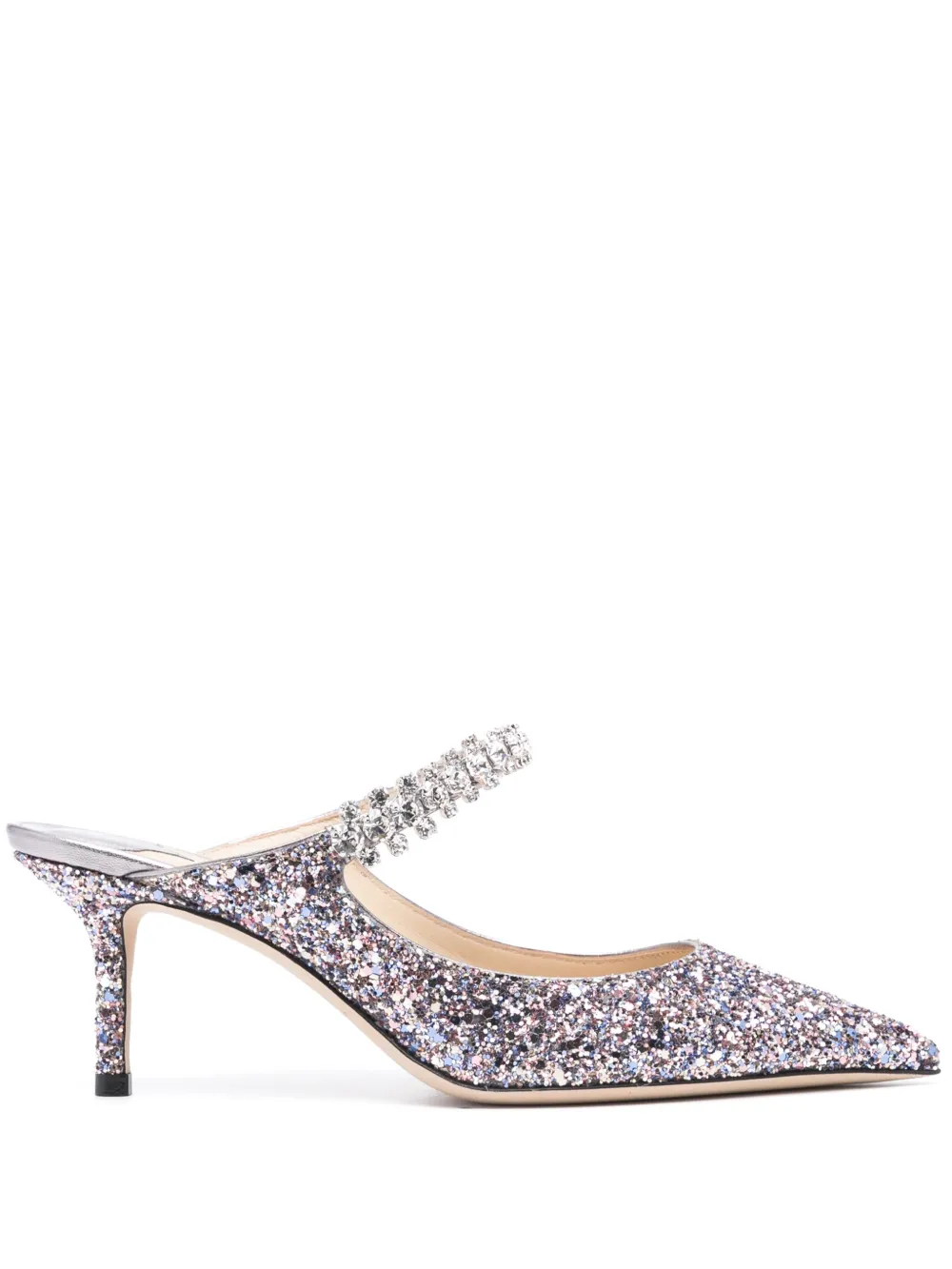 Мюли Bing 65 JIMMY CHOO, серебяный