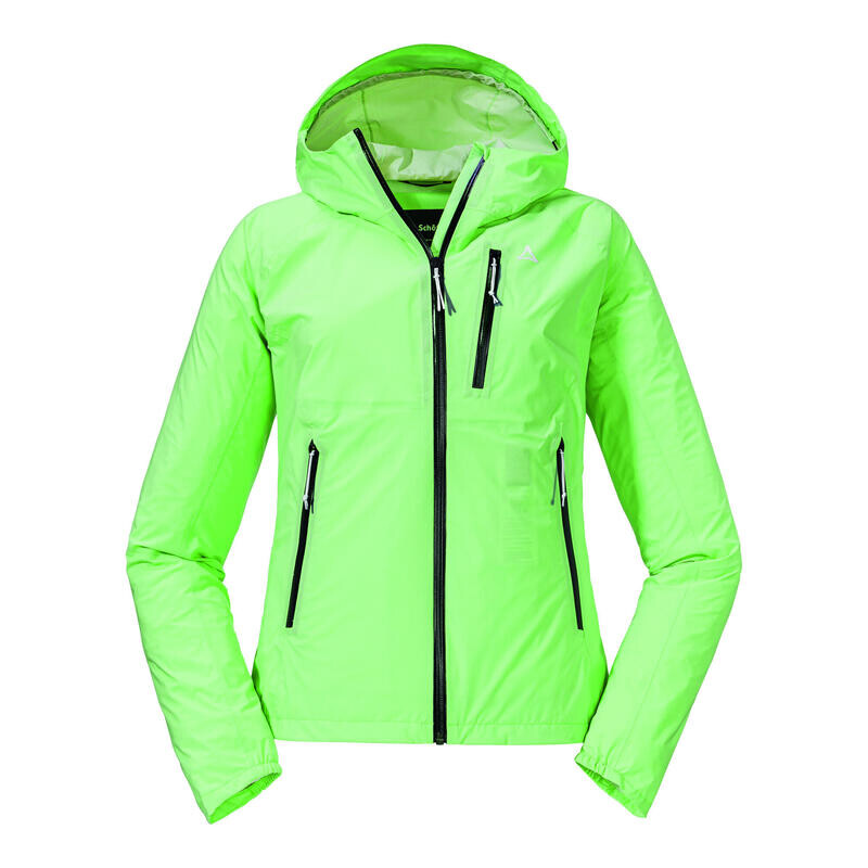 

Женский походный дождевик Schöffel, цвет fluoreszierendes neongrün