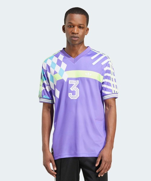 

Футболка с коротким рукавом, в стиле New Wave 90-х Adidas Originals, фиолетовый