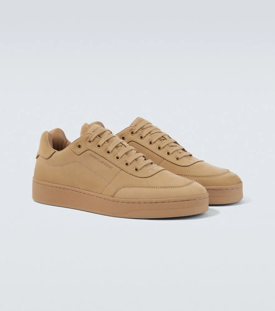 Кожаные кроссовки SL/61 Saint Laurent, бежевый