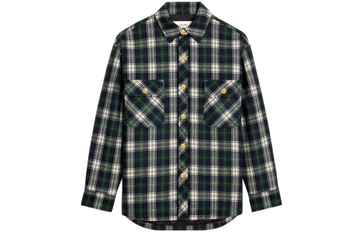 

Рубашка женская зеленая Celine