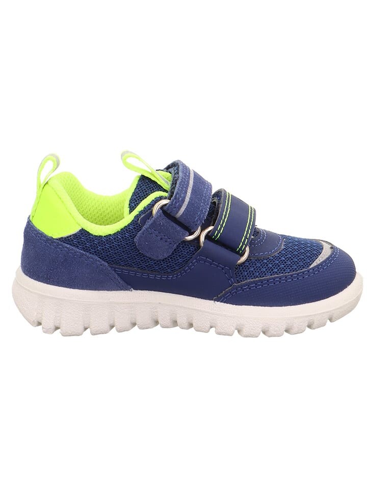 Кроссовки на шнуровке superfit Leder-Sneakers, темно-синий — фото 3