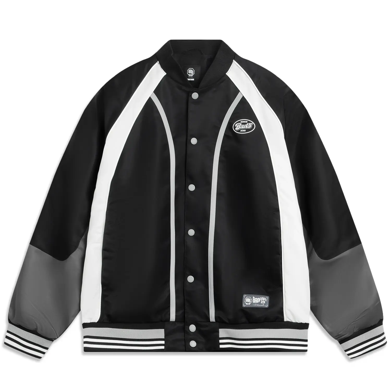 

Коллекция баскетбол бейсбольная куртка мужская LINING, черный/айвори/серый