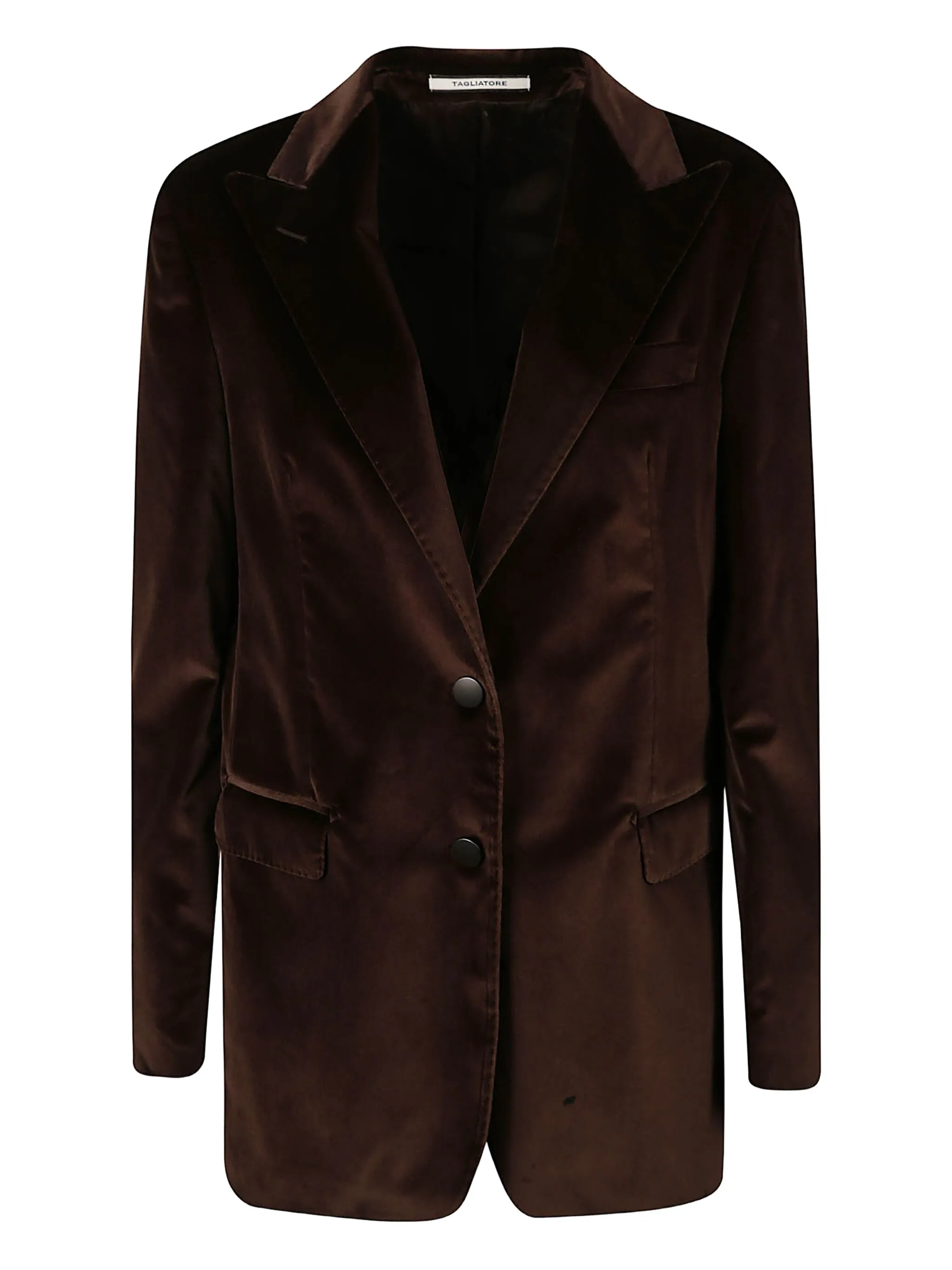 

Жакет с заостренными лацканами Tagliatore, коричневый