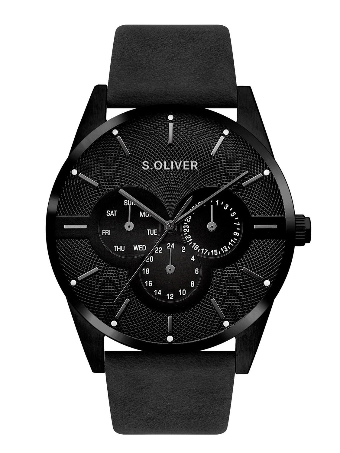 

s.Oliver Аналоговые часы в черном цвете