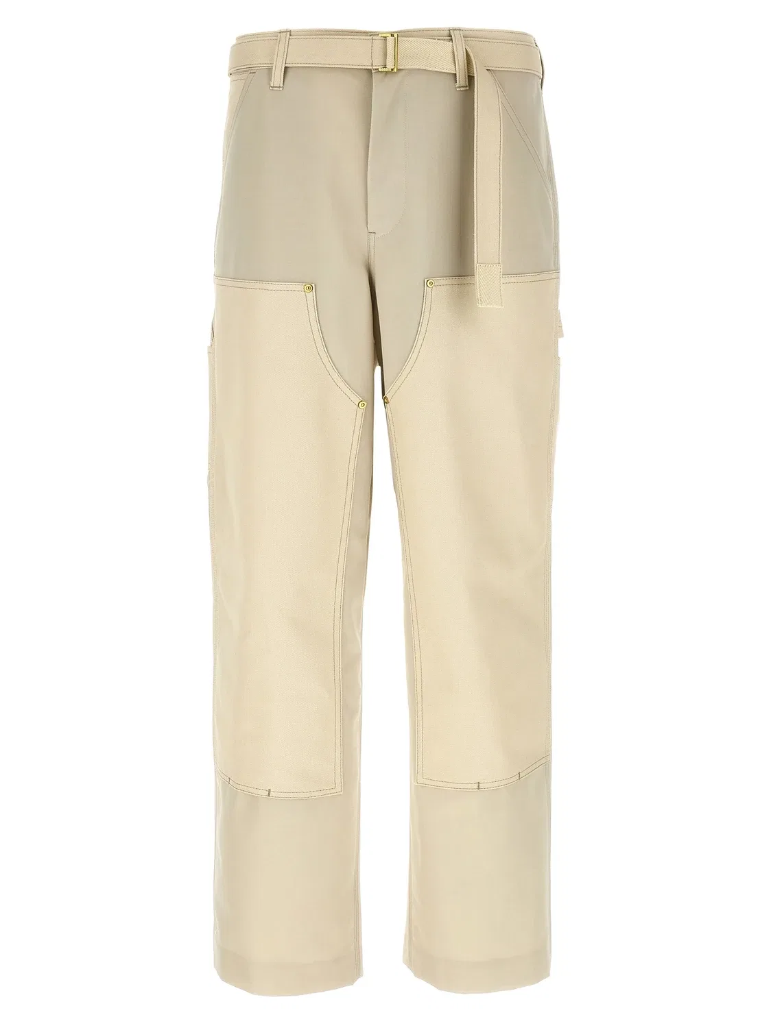 Брюки SACAI x Carhartt WIP "Duck", бежевый