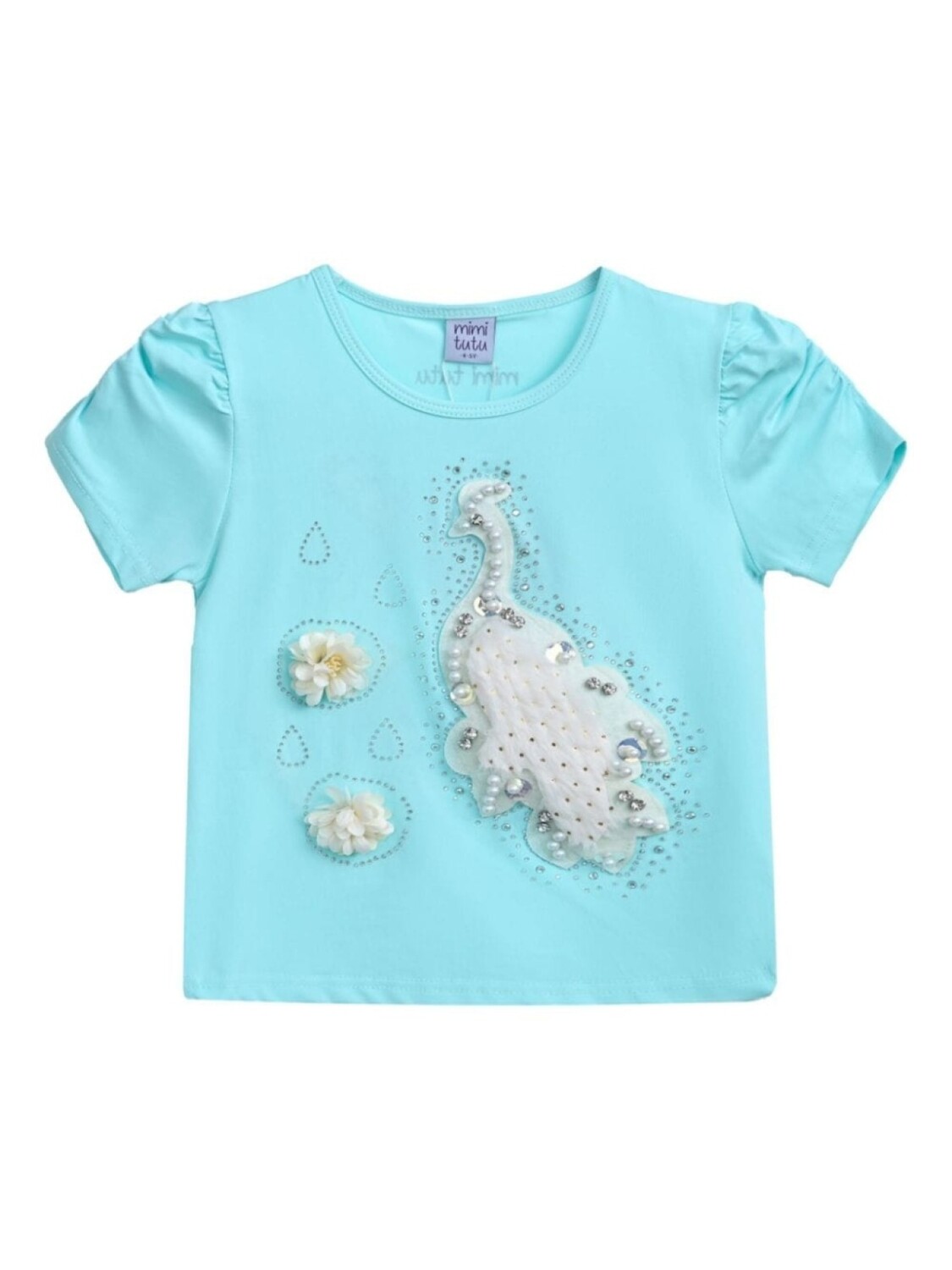 

Футболка с аппликацией Mimi Tutu, синий