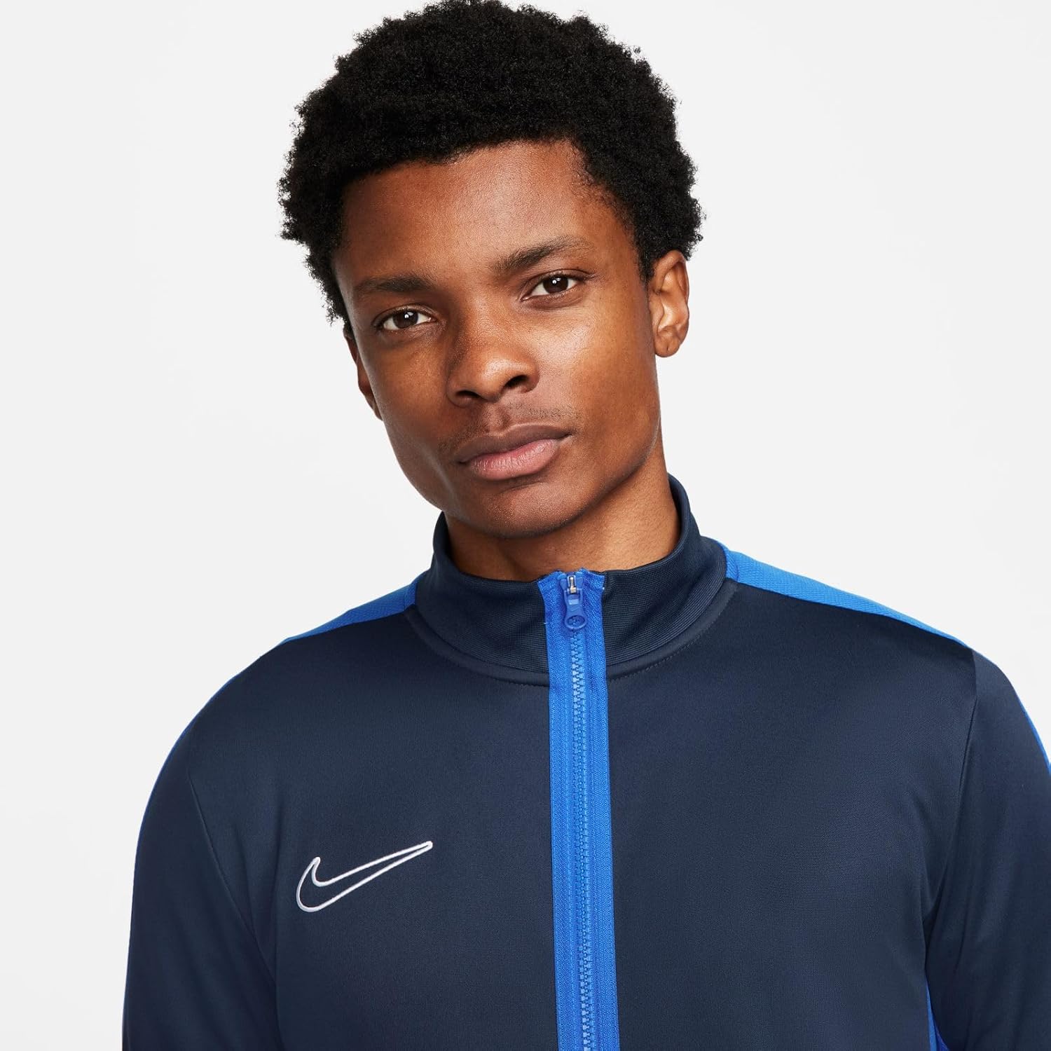 Футбольная куртка Nike M Nk Df Acd23 Trk Jkt K Knit для мужчин, Obsidian/Royal Blue/White — фото 4