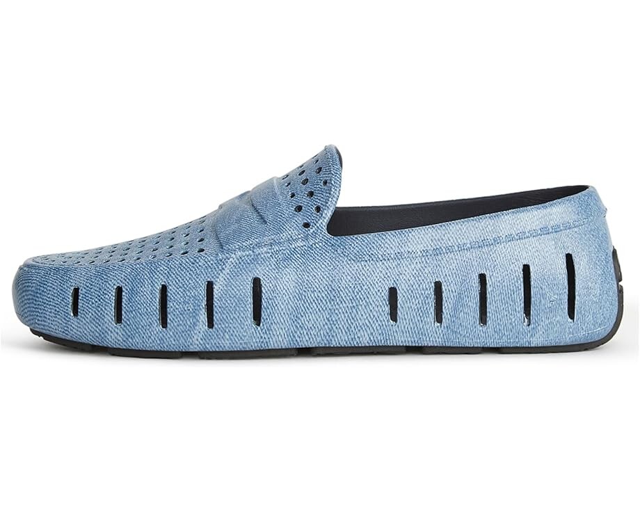 Лоферы Floafers Country Club Driver Print, цвет Blue Denim — фото 4