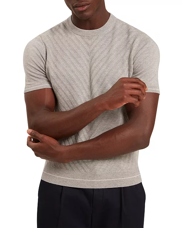 

Футболка с узором «шеврон» от Canon Ted Baker, серый